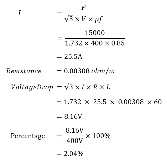 Voltage Drop Calculation