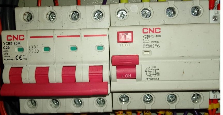 MCB Circuit Breaker and RCCB Circuit Breaker